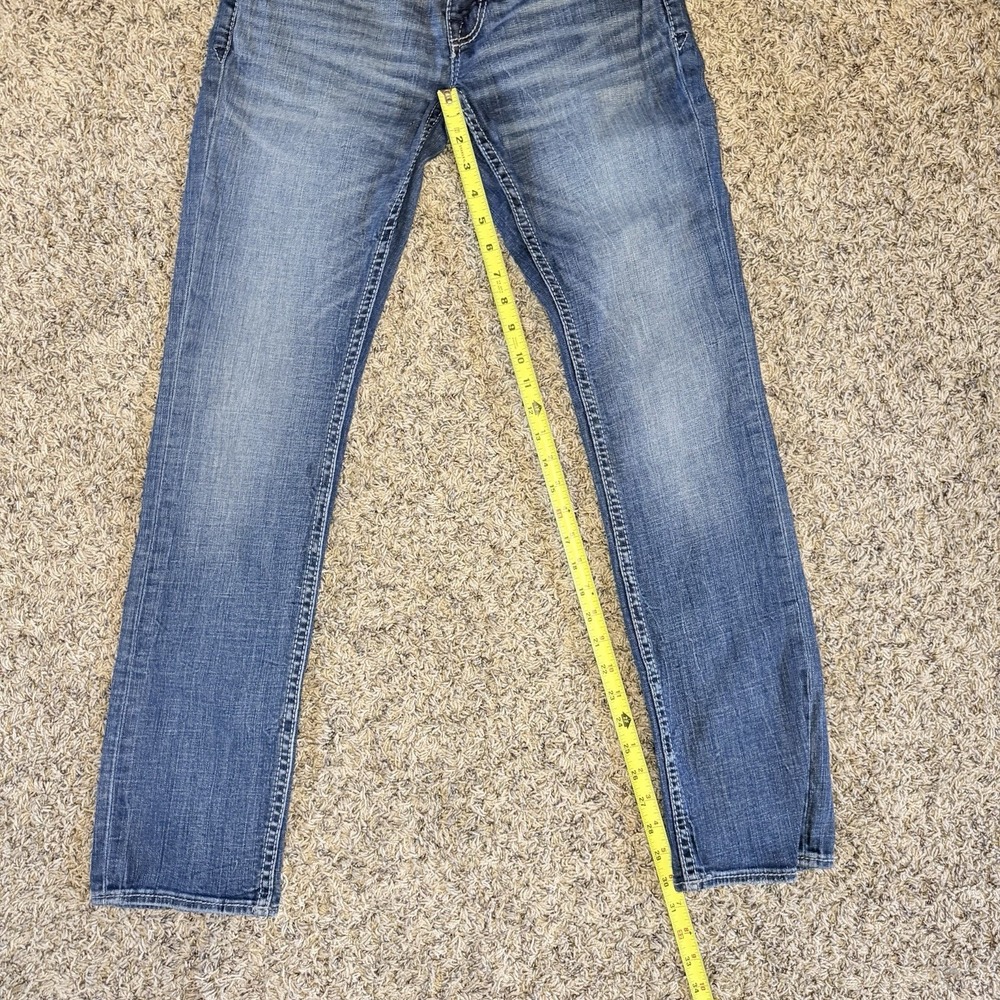 BKE Alec Jeans Mens 28x32 Blue Slim Straight Medium Wash Denim - Picture 10 of 12